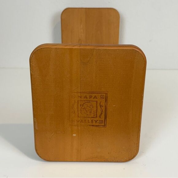 Vintage Napa Valley Box Co Wooden Adjustable Rack Tabletop Bookshelf - Picture 5 of 8